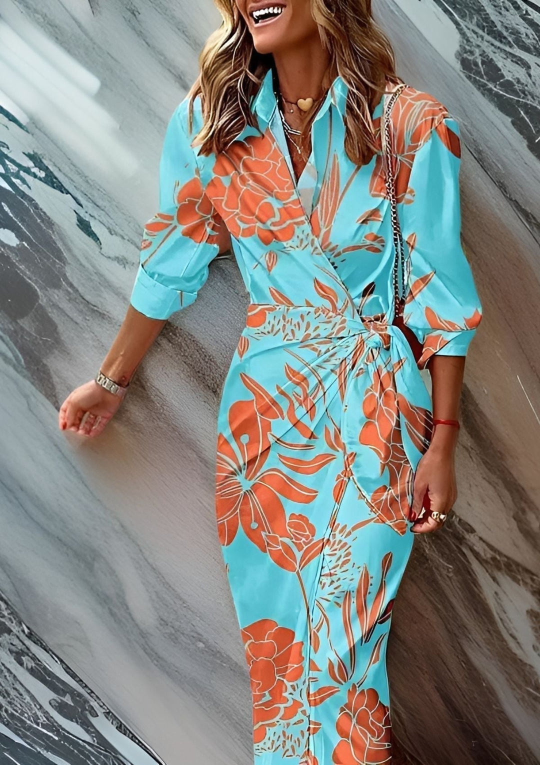 Amalia – Vestido de Primavera Longo