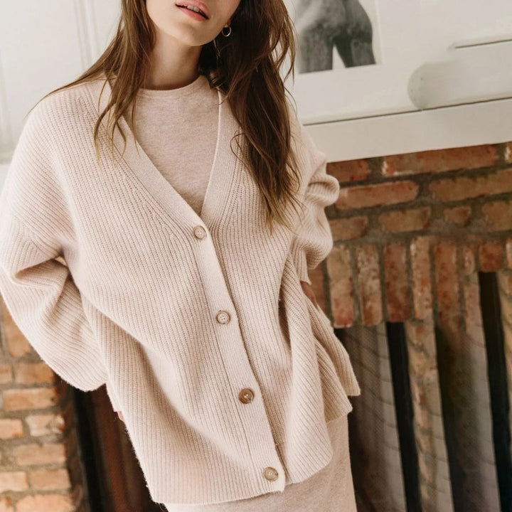 Bea - Cardigan Elegante de Caxemira