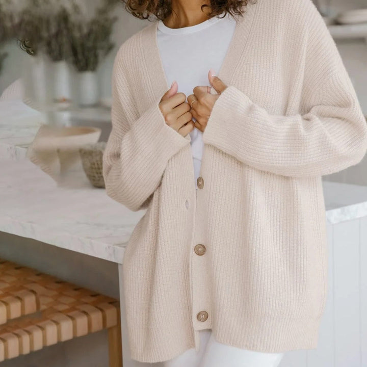 Bea - Cardigan Elegante de Caxemira