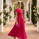 Valentina | Vestido Maxi de Ocasião Plissado