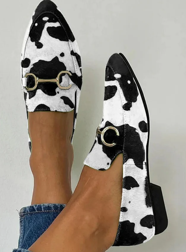 Diana - Mocassim com Detalhe de Fivela Impressa
