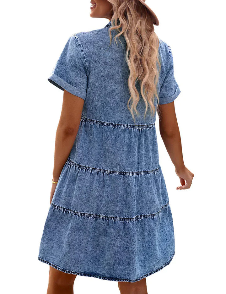Jane | Vestido Camisa de Denim