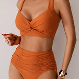 Maria - Conjunto de Bikini de Cintura Alta