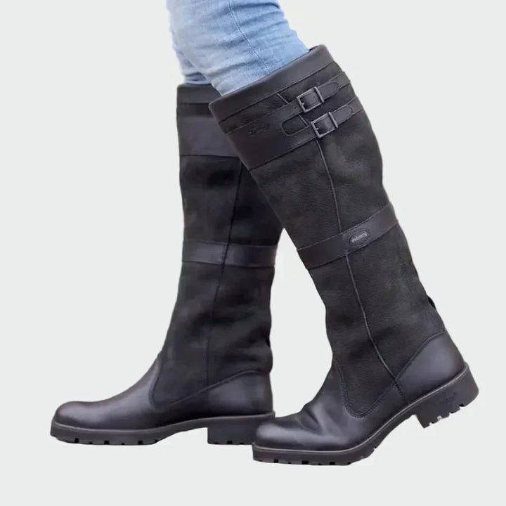 Botas de couro retro