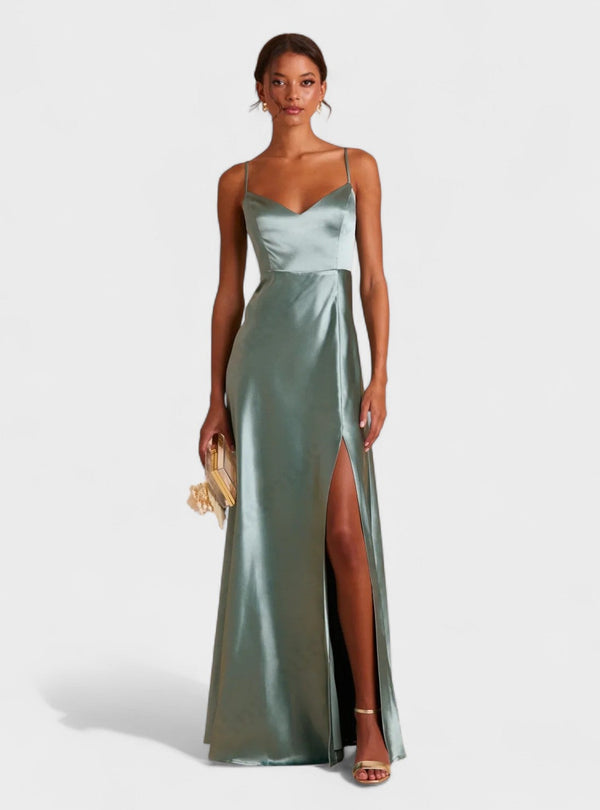 Lúcia - Vestido comprido Satin