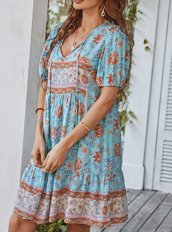 Paula - Vestido Floral Descontraido