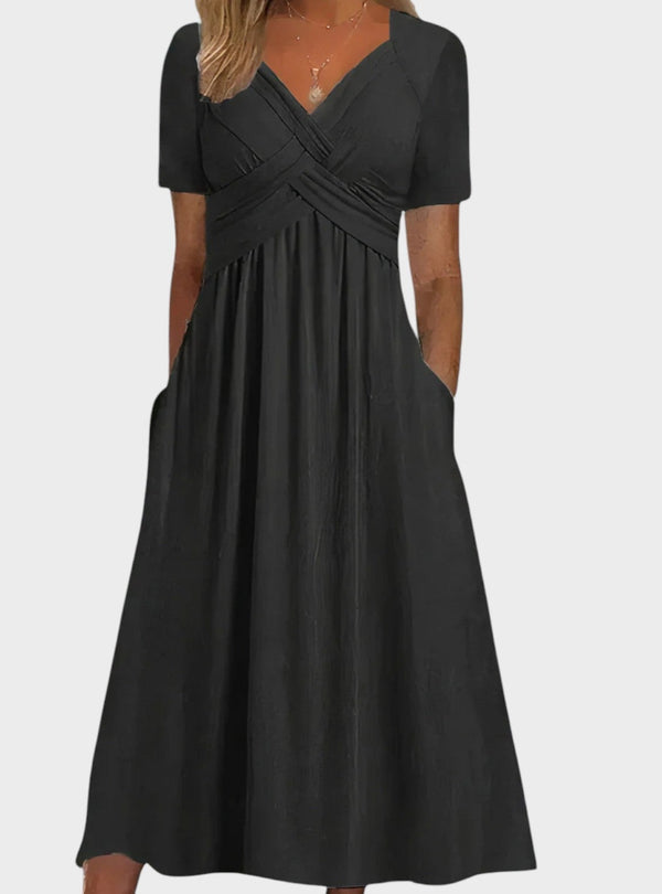 Teresa - Vestido confortável com decote em V