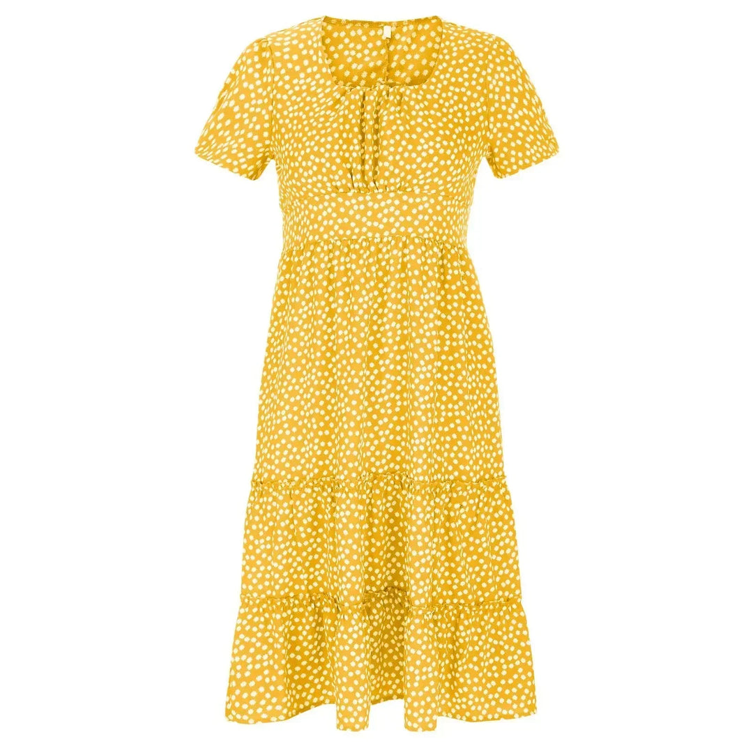 Alda | Vestido midi com padrão floral