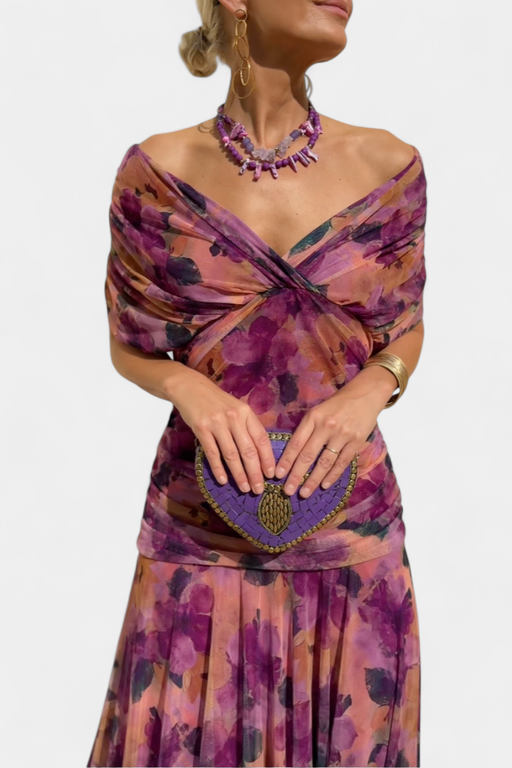 Florendra| Vestido Longo com Decote em V