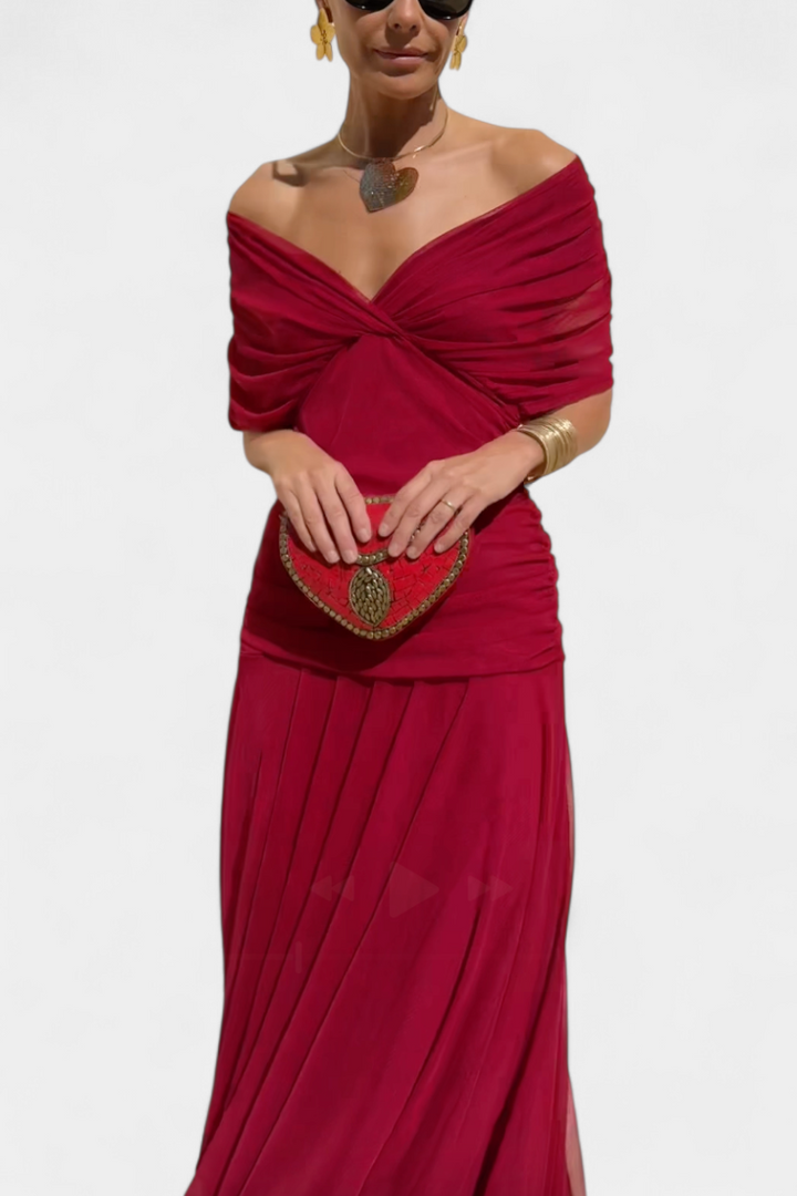 Florendra| Vestido Longo com Decote em V