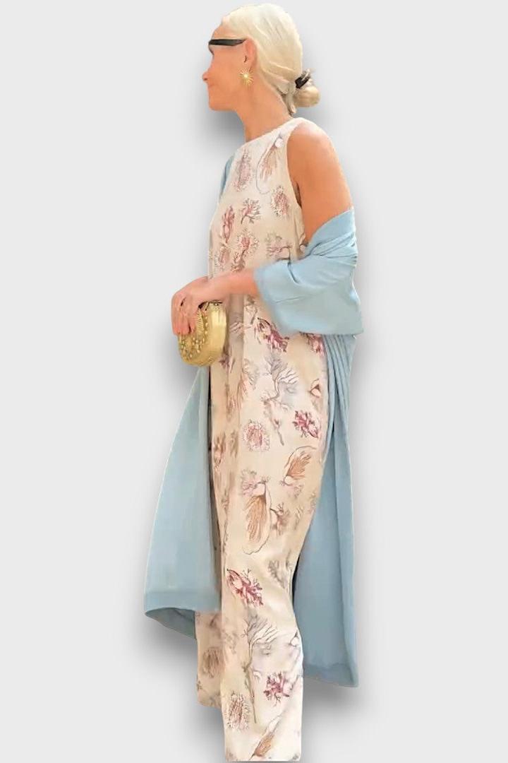 Signe | Vestido longo estampado