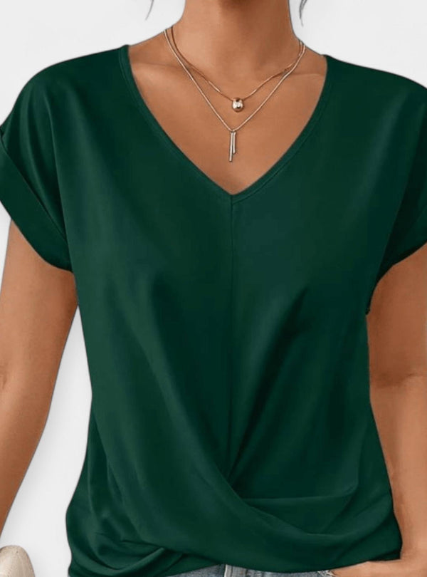 Stine | Blusa de gola em V
