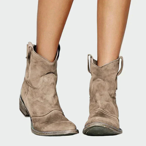 Botas de cowboy retro de tornozelo