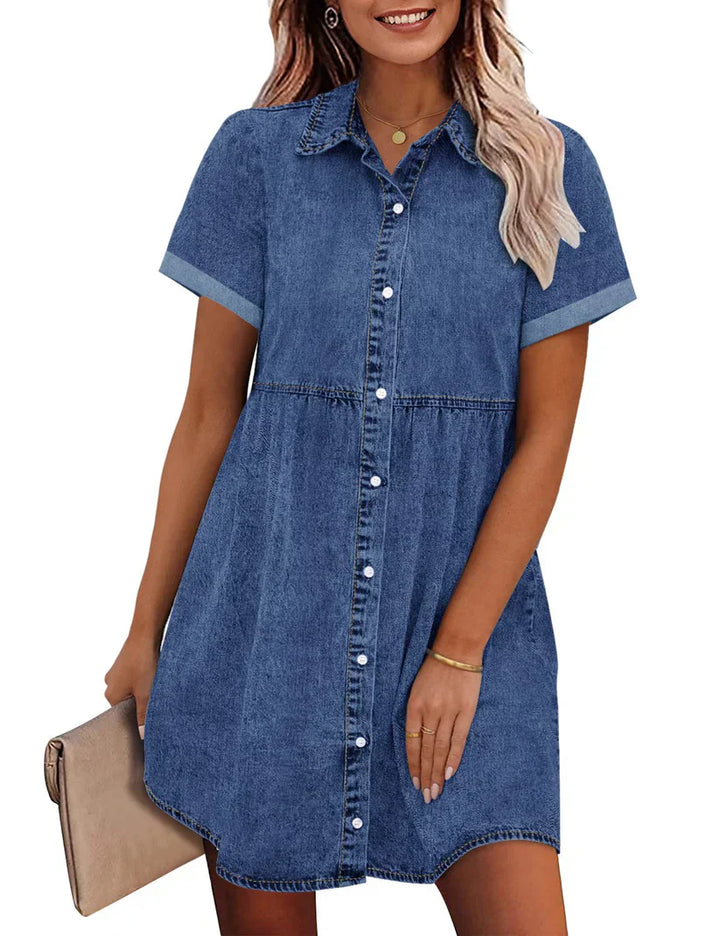 Jane | Vestido Camisa de Denim