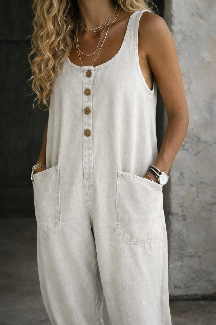 Willy | Jardineiras de Denim Vintage Lavado