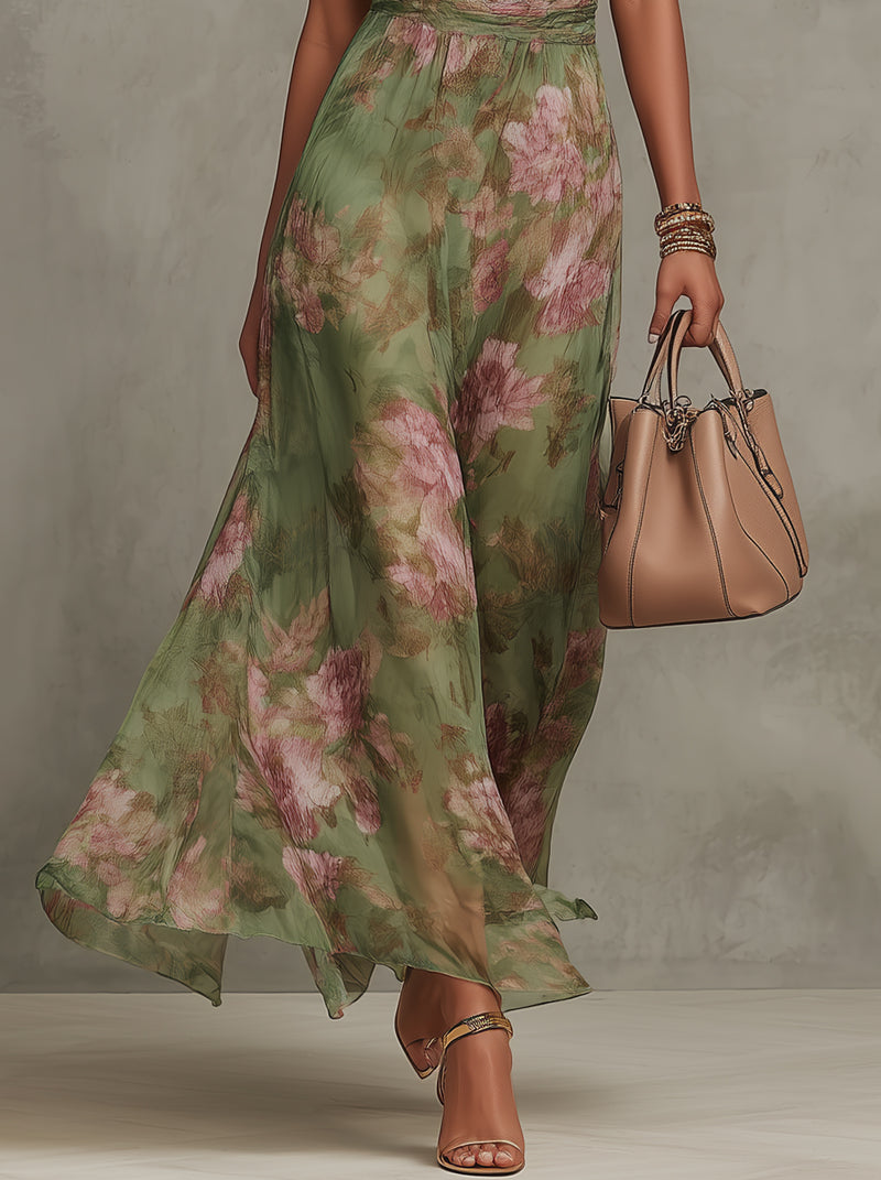 Sofia | Vestido de Verão Elegante com Padrão de Flores