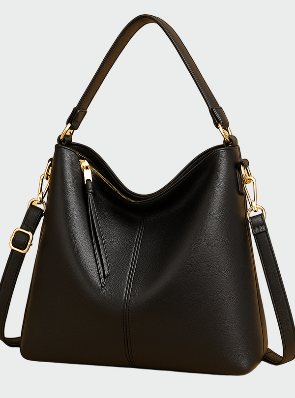 Bolsa hobo de couro clássica