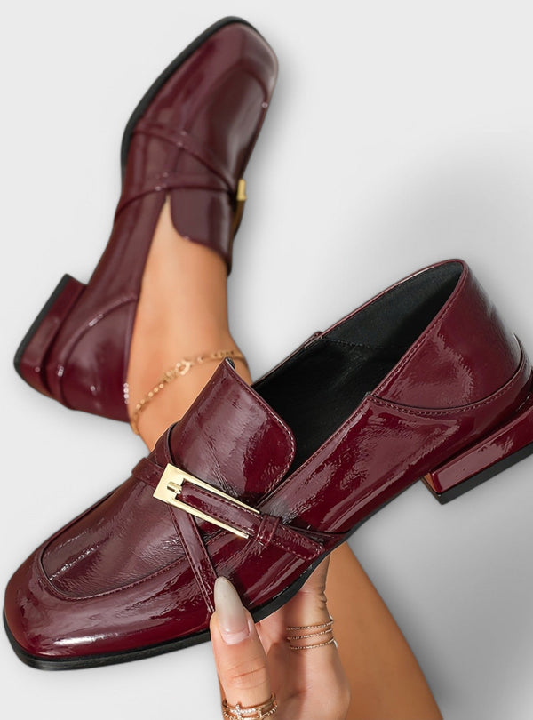 Isabel - Mocassins Bordô