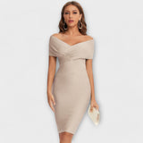 Ofélia - Vestido Elegante com Decote em V