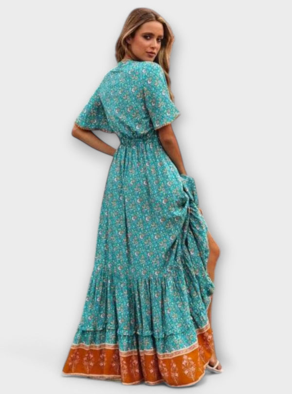 Madalena - Vestido Boho maxi