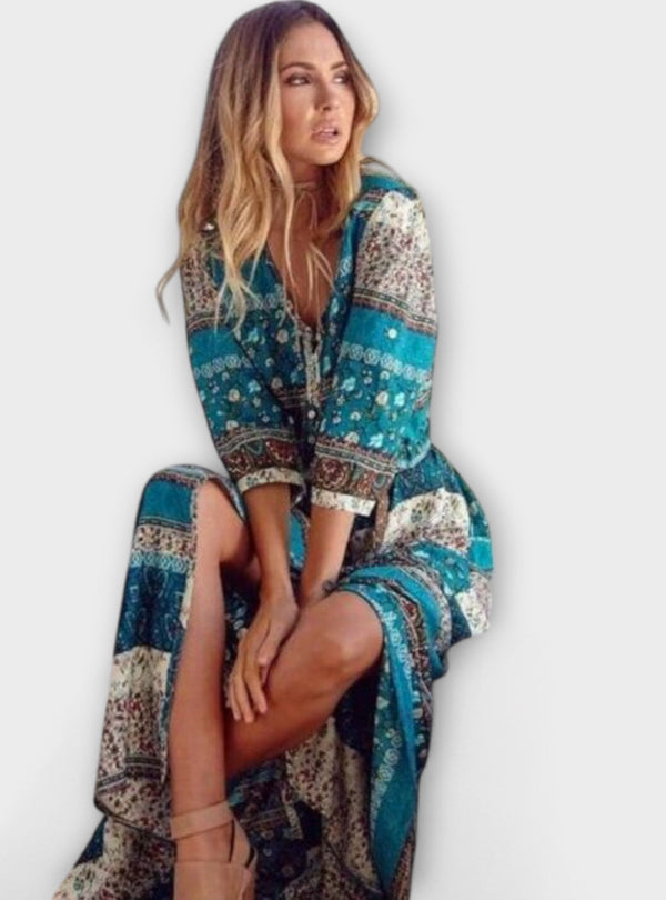 Carina - Vestido midi Boho