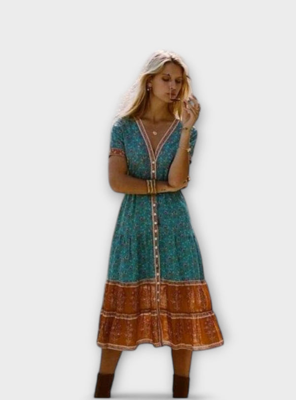 Alexandra - Vestido Midi Boho