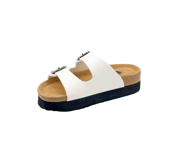 3015 | Chinelo de duas fivelas com plataforma
