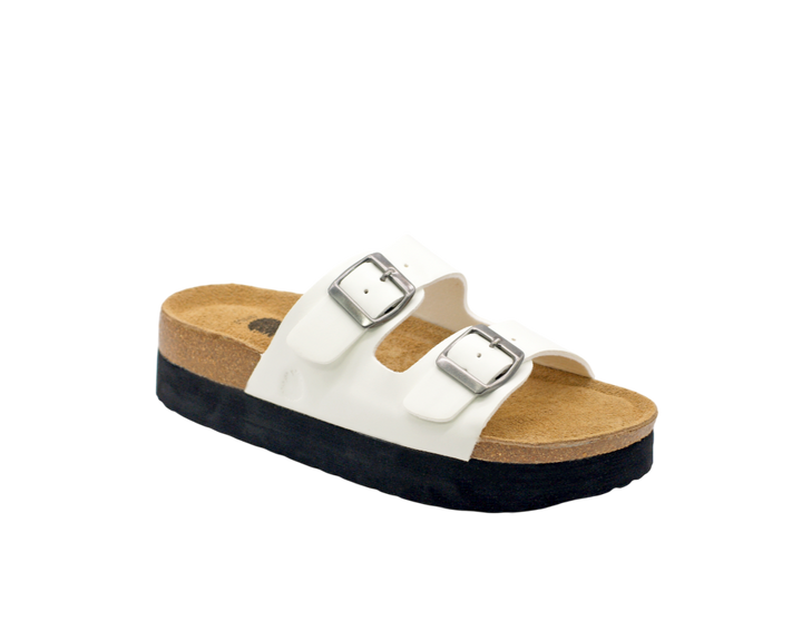 3015 | Chinelo de duas fivelas com plataforma