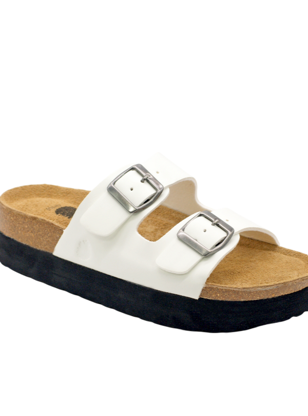 3015 | Chinelo de duas fivelas com plataforma