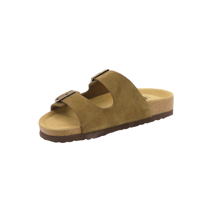 3020 | Chinelo de camurça com duas fivelas