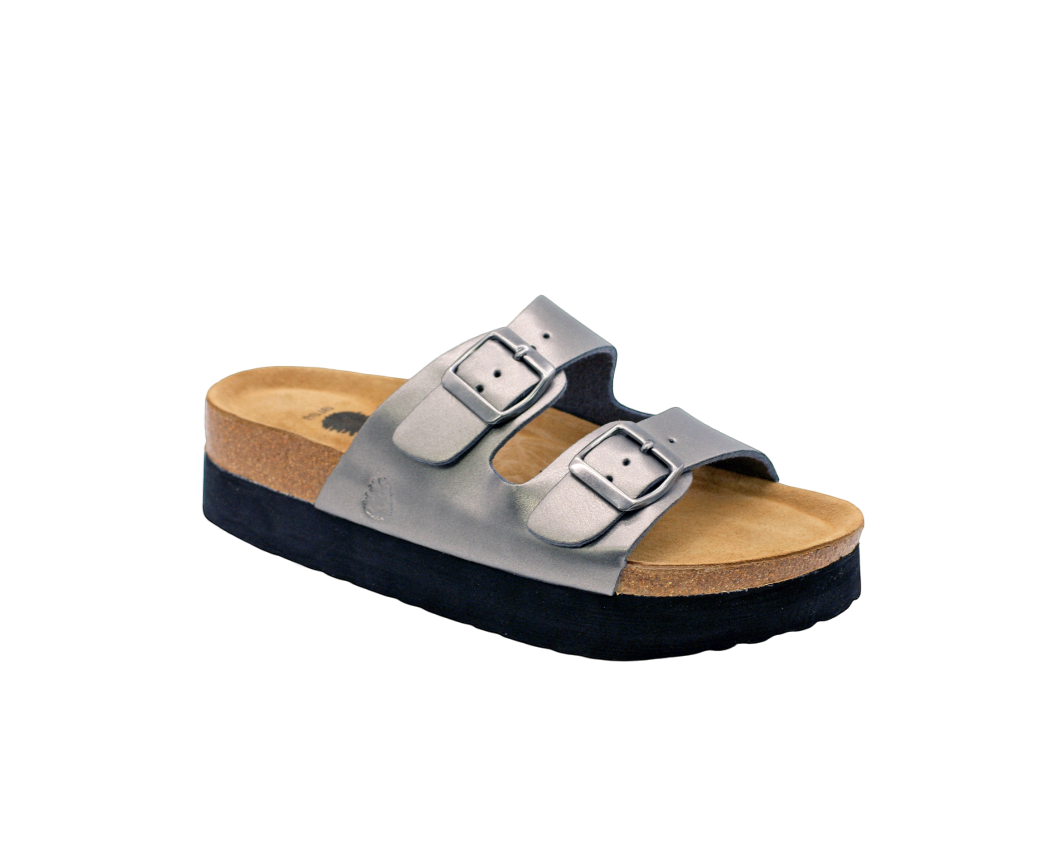 3015 | Chinelo de duas fivelas com plataforma