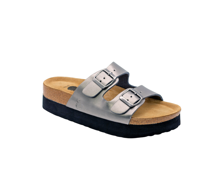 3015 | Chinelo de duas fivelas com plataforma