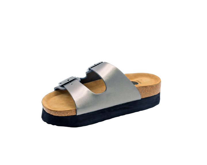 3015 | Chinelo de duas fivelas com plataforma