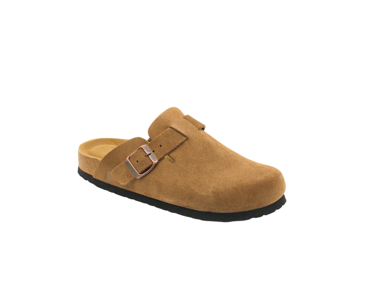 3055 | Clogs de camurça com fivela