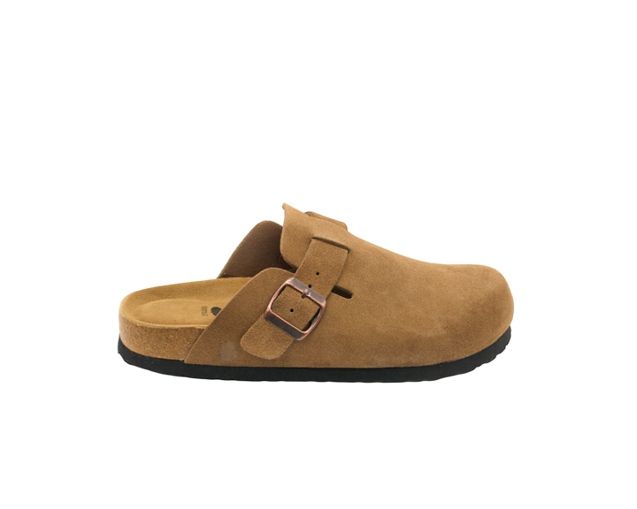3055 | Clogs de camurça com fivela