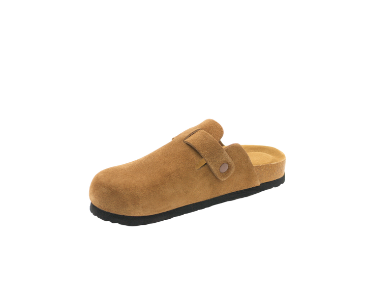 3055 | Clogs de camurça com fivela