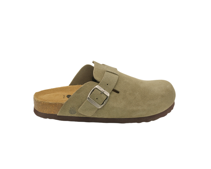 3055 | Clogs de camurça com fivela