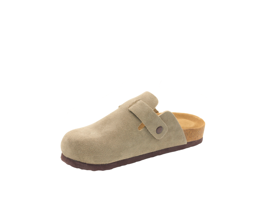 3055 | Clogs de camurça com fivela