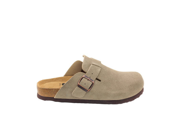 3055 | Clogs de camurça com fivela