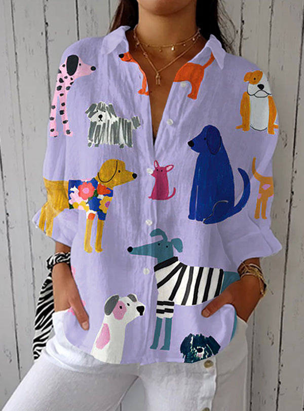 Florence | Blusa de Cães Brincalhões