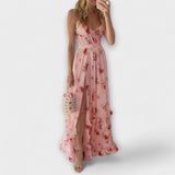 Joana - Vestido com padrão floral