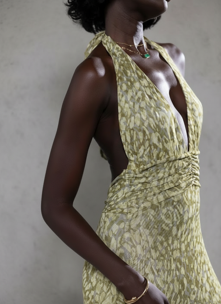 Bruna | Vestido Longo com Laço nas Costas