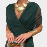 Florendra| Vestido Longo com Decote em V
