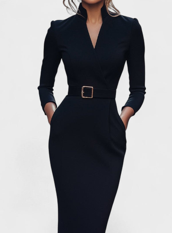 Inês - Vestido Elegante com Cinto