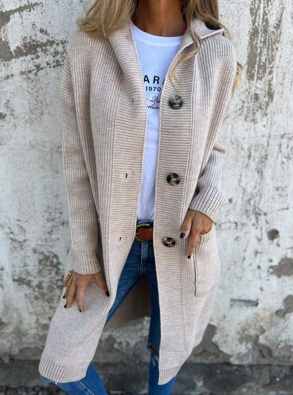 Sandra | Casaco de Malha Comprido e Elegante
