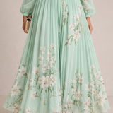 Verónica - Vestido Floral Verde