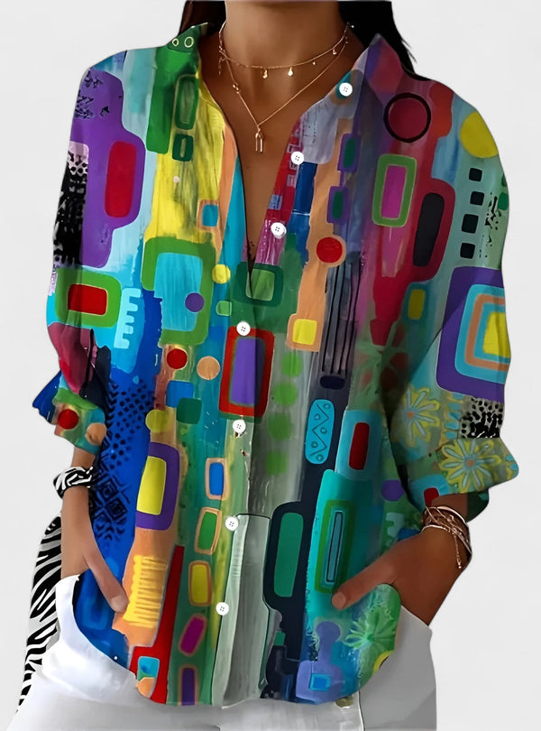 Rute - Camisa Artística Explosão de Cor