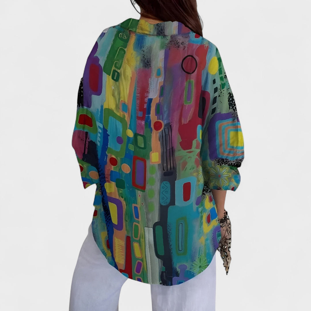 Rute - Camisa Artística Explosão de Cor