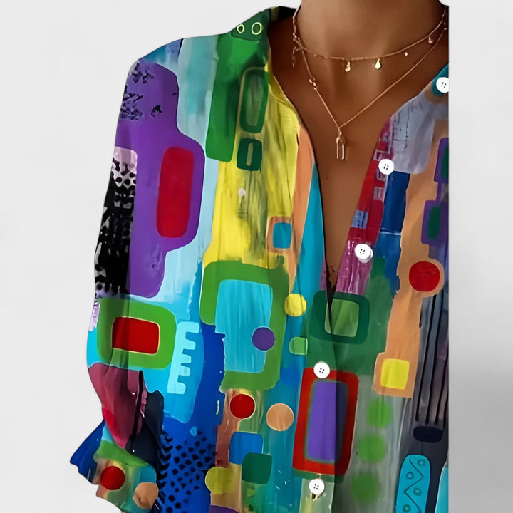 Rute - Camisa Artística Explosão de Cor