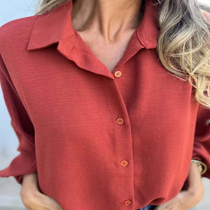 Camisa de Manga Larga com Toque Suave